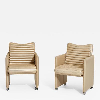 Preview Preview Postmodern Chairs on Casters 1970 s