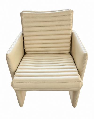 Preview Set 8 Preview Leather Dining Arm Lounge Chairs 1980