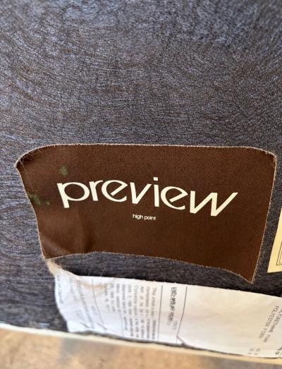 Preview Set 8 Preview Leather Dining Arm Lounge Chairs 1980