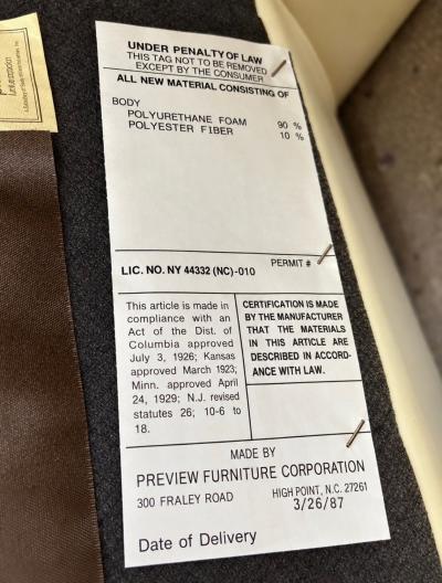 Preview Set 8 Preview Leather Dining Arm Lounge Chairs 1980