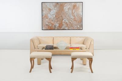 Preview Vladimir Kagan for Preview Three Seat Wave Sofa 1985c 