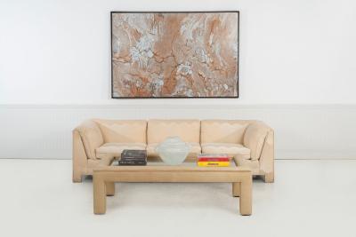 Preview Vladimir Kagan for Preview Three Seat Wave Sofa 1985c 