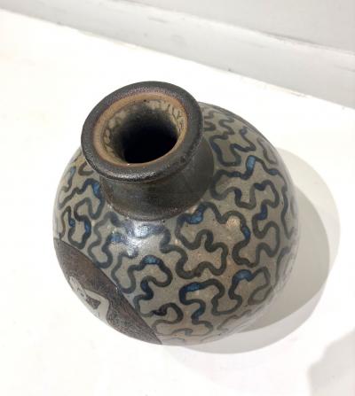 Primavera Atelier du Printemps Art Deco Feminine Silhouettes Spherical Form Ceramic Vase by Primavera