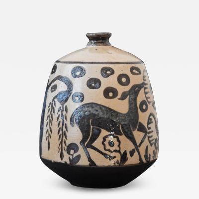 Primavera Atelier du Printemps Deer with Weeping Willow Vase from the Primavera workshop 