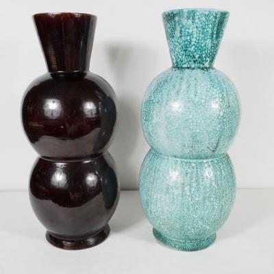 Primavera Atelier du Printemps LARGE BLUE GREEN GOURD SHAPED PRIMAVERA VESSEL