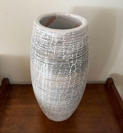 Primavera Atelier du Printemps MONUMENTAL CYLINDRICAL STRIPED PRIMAVERA VASE