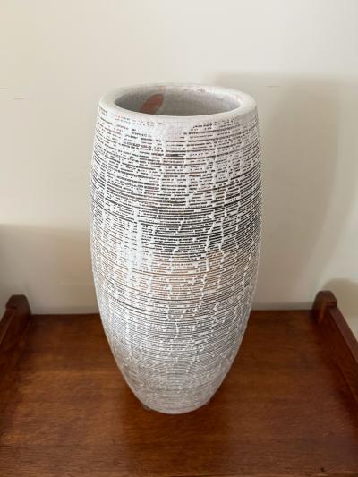 Primavera Atelier du Printemps MONUMENTAL CYLINDRICAL STRIPED PRIMAVERA VASE