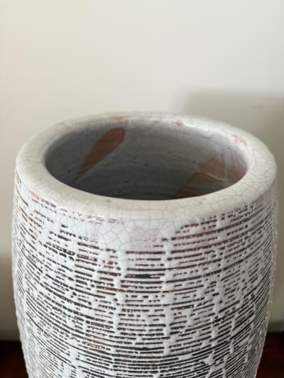 Primavera Atelier du Printemps MONUMENTAL CYLINDRICAL STRIPED PRIMAVERA VASE