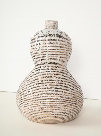 Primavera Atelier du Printemps Primavera gourd shape vase with horizontal lines