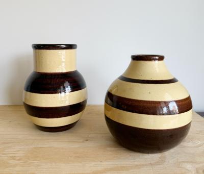 Primavera Atelier du Printemps RARE PAIR OF PAUL JACQUET PRIMAVERA VASES