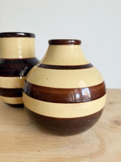 Primavera Atelier du Printemps RARE PAIR OF PAUL JACQUET PRIMAVERA VASES