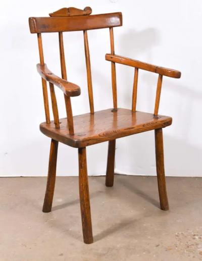 Primitive 18th Century Folk Art Chair