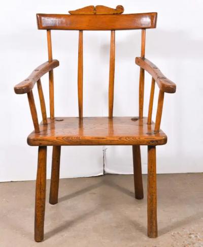 Primitive 18th Century Folk Art Chair