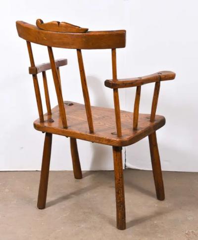 Primitive 18th Century Folk Art Chair