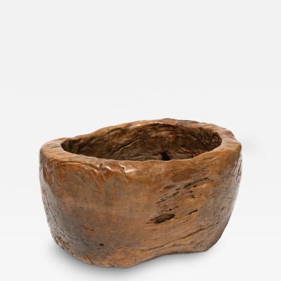 Primitive Burl Wooden Bowl English circa 1850
