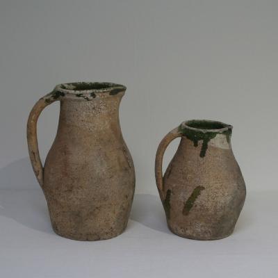 Primitive Earthenware pitchers