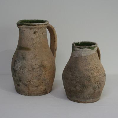 Primitive Earthenware pitchers
