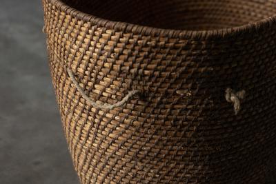 Primitive Folk Art Basket France 20th Century