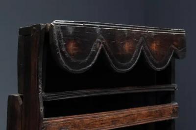 Primitive Folk Art Shelving Cupboard France 19th Century