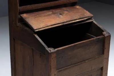 Primitive Folk Art Shelving Cupboard France 19th Century