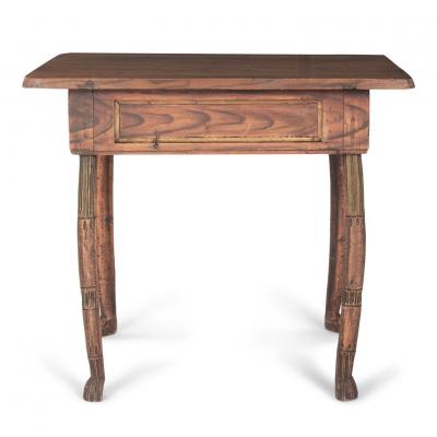 Primitive Folk Art Table from Northern Sweden