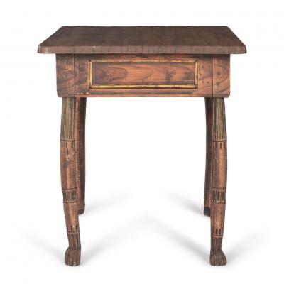 Primitive Folk Art Table from Northern Sweden