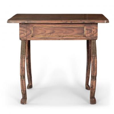 Primitive Folk Art Table from Northern Sweden