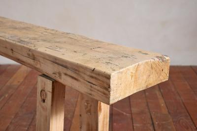 Primitive French Oak Console Table