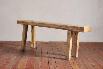 Primitive French Oak Console Table