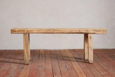 Primitive French Oak Console Table