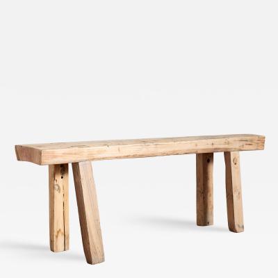 Primitive French Oak Console Table