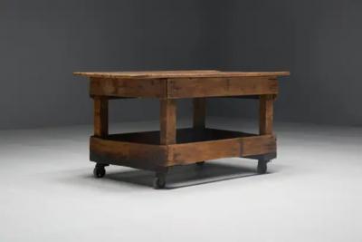 Primitive Industrial Table France 19th Century