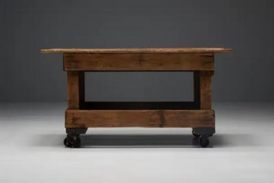 Primitive Industrial Table France 19th Century