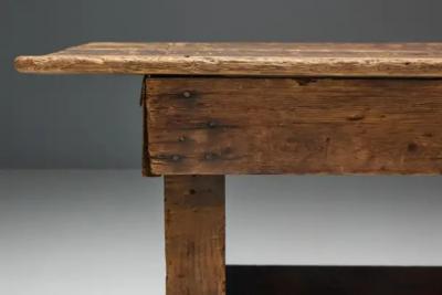 Primitive Industrial Table France 19th Century
