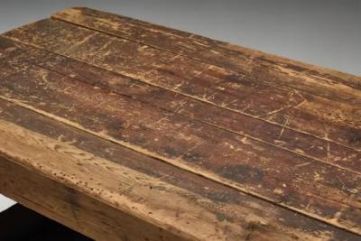 Primitive Industrial Table France 19th Century