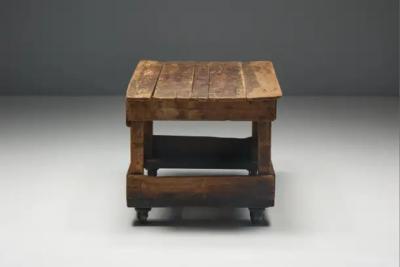 Primitive Industrial Table France 19th Century