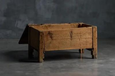 Primitive Rural Chest France 19th Century