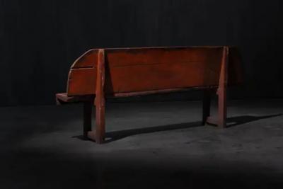 Primitive Rustic Bench France 19th Century