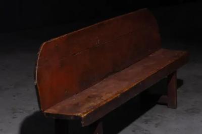 Primitive Rustic Bench France 19th Century