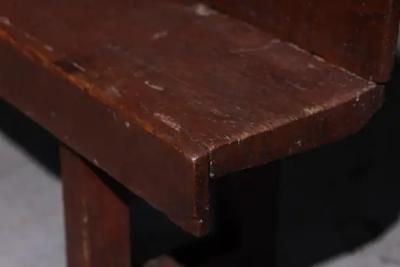 Primitive Rustic Bench France 19th Century