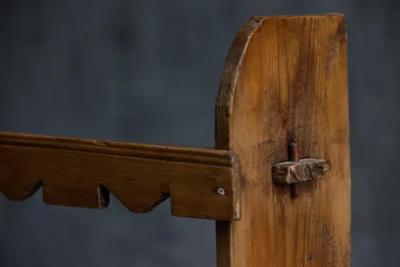 Primitive Rustic Bookcase France 19th Century