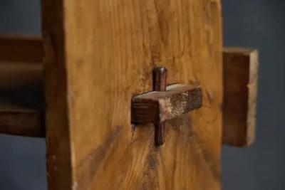 Primitive Rustic Bookcase France 19th Century