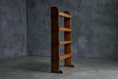 Primitive Rustic Bookcase France 19th Century