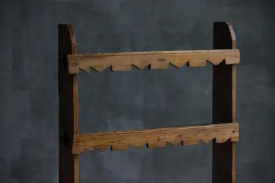 Primitive Rustic Bookcase France 19th Century