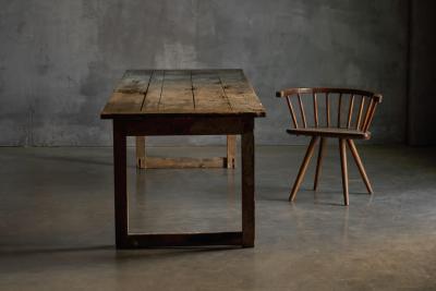 Primitive Rustic Dining Table France 1900s