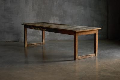 Primitive Rustic Dining Table France 1900s