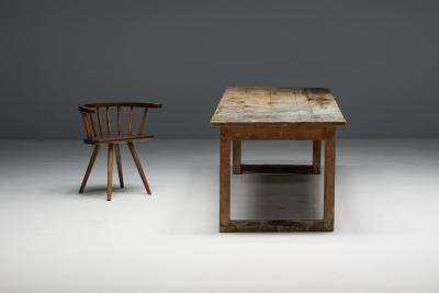 Primitive Rustic Dining Table France 1900s