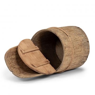 Primitive Swedish Pine Log Chair or Kubbestol