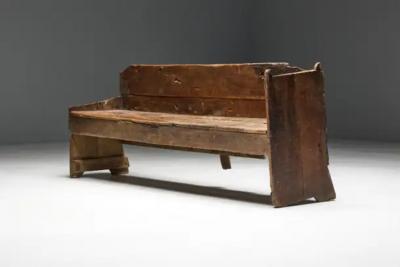 Primitive Wabi Sabi Bench France 19th Century