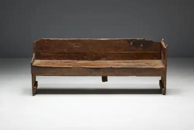 Primitive Wabi Sabi Bench France 19th Century